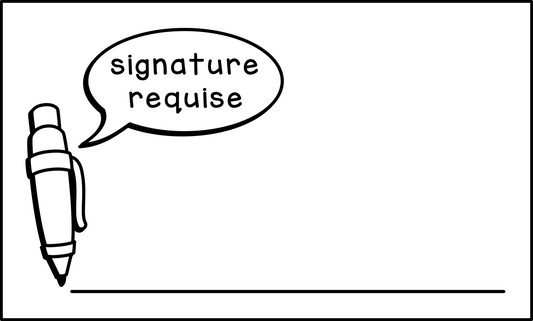 Signature requise (rectangulaire)